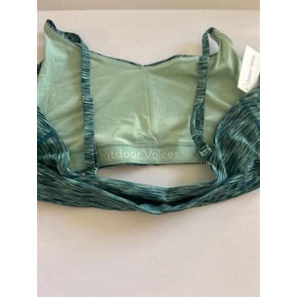 $60 NWT Outdoor Voices Flow Adjustable Bralette XXXL Green Pattern - Picture 4 of 6